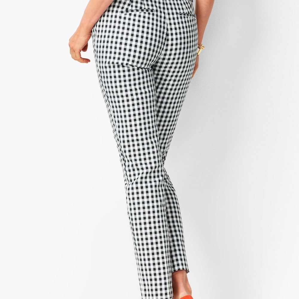 Talbots Hampshire Monochrome Checkered Trousers